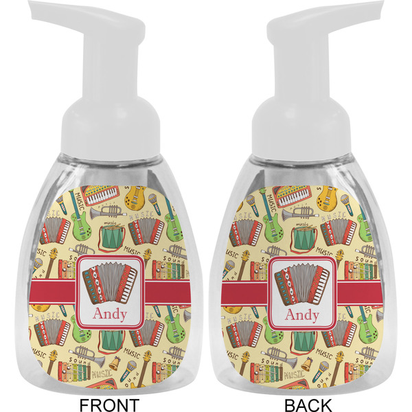 Vintage Musical Instruments Foam Soap Bottle Approval - White