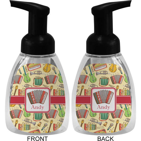 Vintage Musical Instruments Foam Soap Bottle (Front & Back)