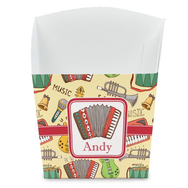 Custom Vintage Musical Instruments French Fry Favor Boxes (Personalized)