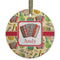 Vintage Musical Instruments Frosted Glass Ornament - Round