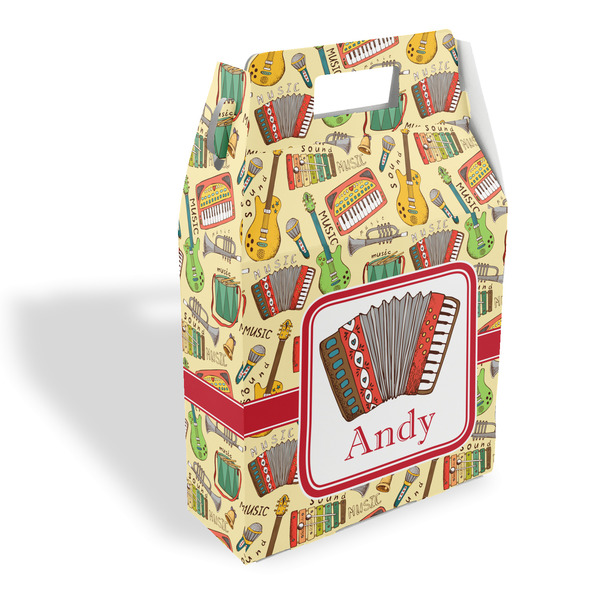 Custom Vintage Musical Instruments Gable Favor Box (Personalized)
