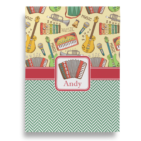 Vintage Musical Instruments Garden Flags - Large - Double Sided - BACK