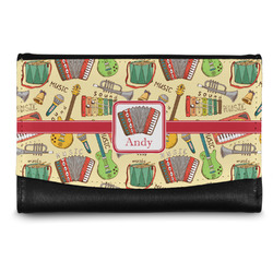 Vintage Musical Instruments Genuine Leather Women's Wallet - Small (Personalized)
