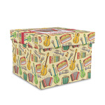 Vintage Musical Instruments Gift Box with Lid - Canvas Wrapped - Medium (Personalized)