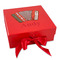 Vintage Musical Instruments Gift Boxes with Magnetic Lid - Red - Front