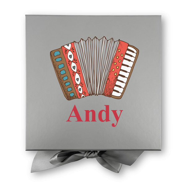 Vintage Musical Instruments Gift Boxes with Magnetic Lid - Silver - Approval