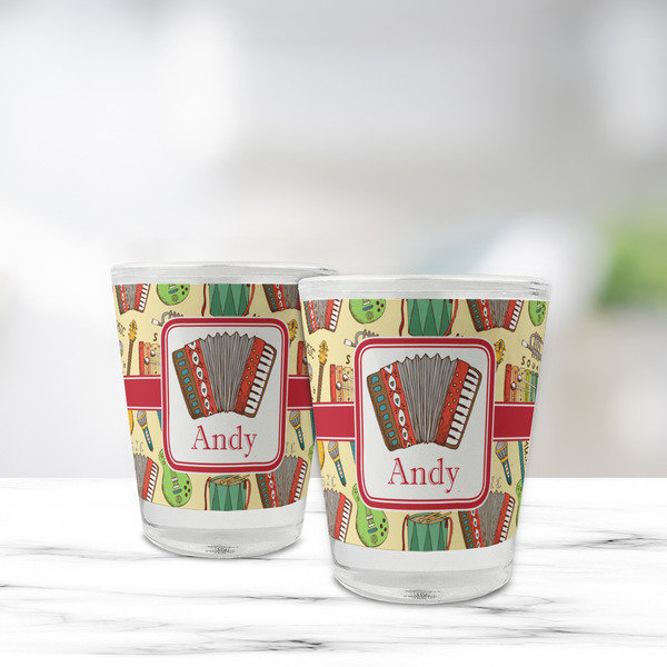 Vintage Musical Instruments Glass Shot Glass - Standard - LIFESTYLE