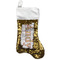 Vintage Musical Instruments Gold Sequin Stocking - Front