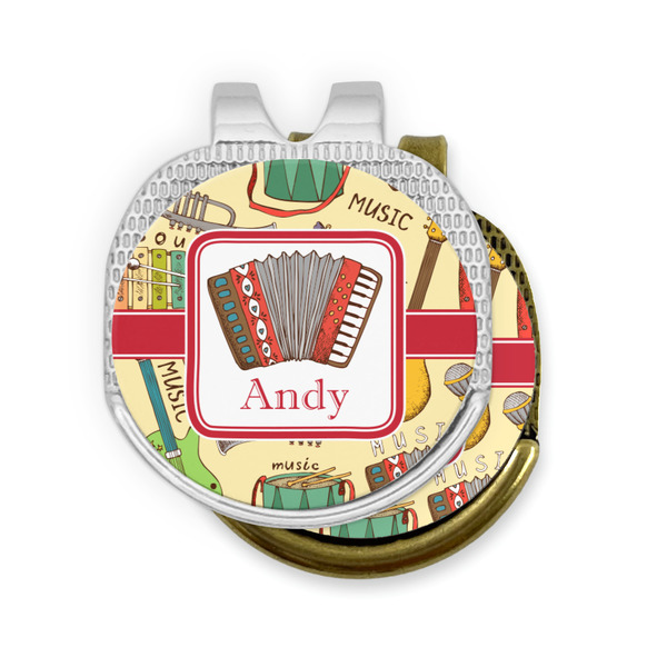 Vintage Musical Instruments Golf Ball Marker Hat Clip - PARENT/MAIN