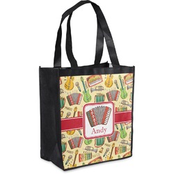 Vintage Musical Instruments Grocery Bag (Personalized)
