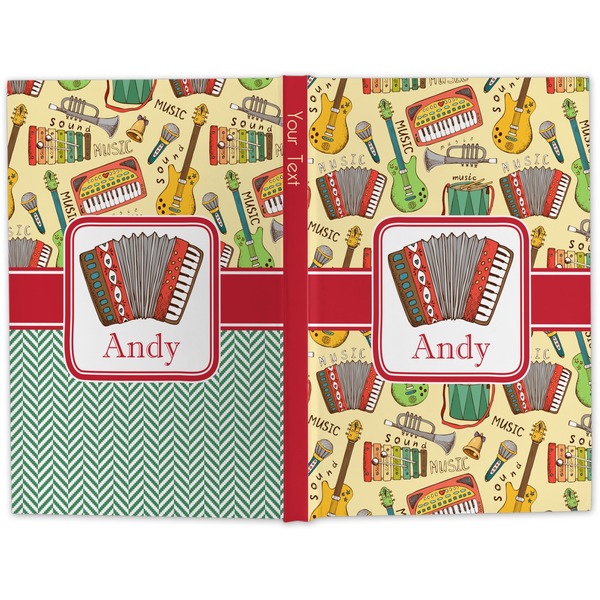 Vintage Musical Instruments Hard Cover Journal - Apvl