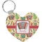 Vintage Musical Instruments Heart Keychain (Personalized)