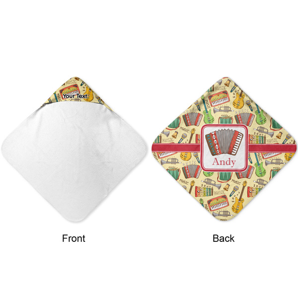 Vintage Musical Instruments Hooded Baby Towel- Approval