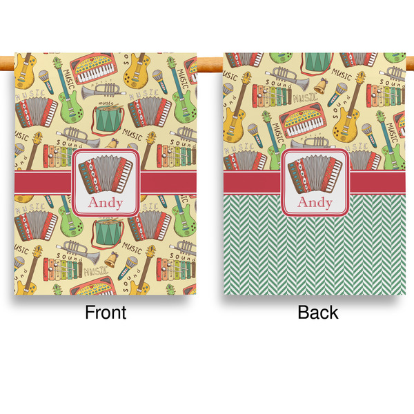 Vintage Musical Instruments House Flags - Double Sided - APPROVAL