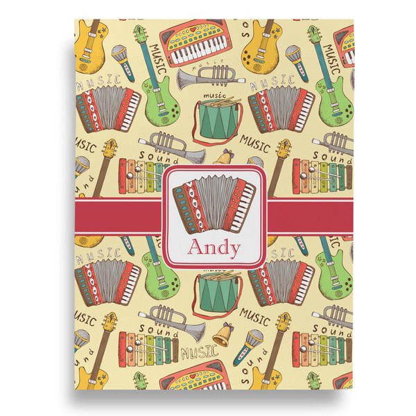 Vintage Musical Instruments House Flags - Double Sided - FRONT