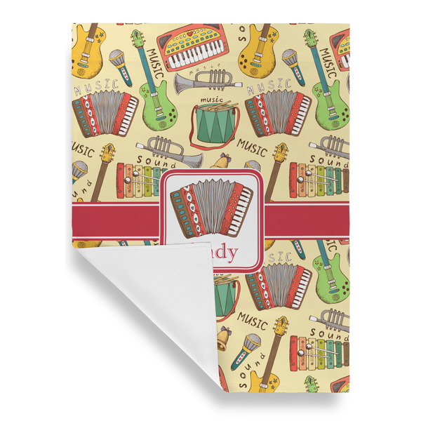 Vintage Musical Instruments House Flags - Single Sided - FRONT FOLDED