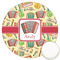 Vintage Musical Instruments Printed Cookie Topper - 3.25" (Personalized)