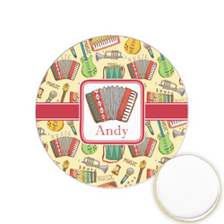Vintage Musical Instruments Printed Cookie Topper - 1.25" (Personalized)