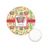 Vintage Musical Instruments Printed Cookie Topper - 1.25" (Personalized)
