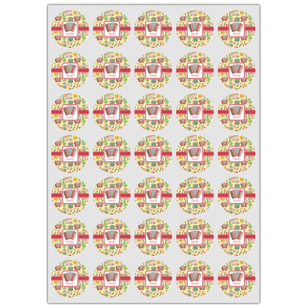 Vintage Musical Instruments Icing Circle - XSmall - Set of 35