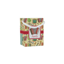 Vintage Musical Instruments Jewelry Gift Bags - Gloss (Personalized)