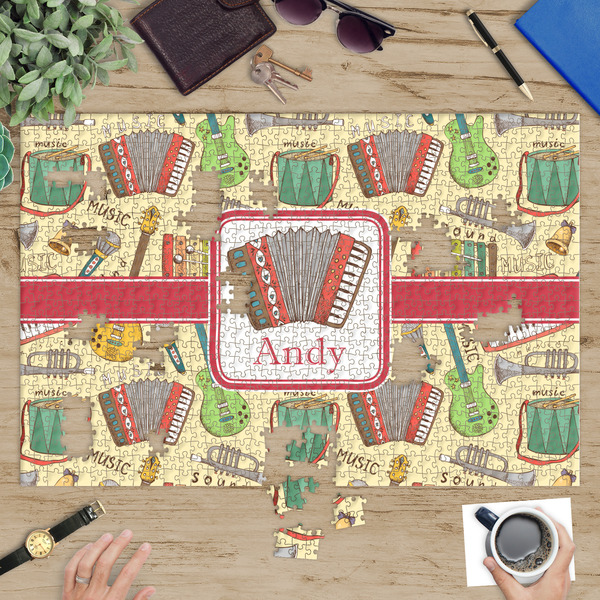 Vintage Musical Instruments Jigsaw Puzzle 1014 Piece - In Context