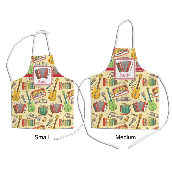 Vintage Musical Instruments Kid's Aprons - Comparison