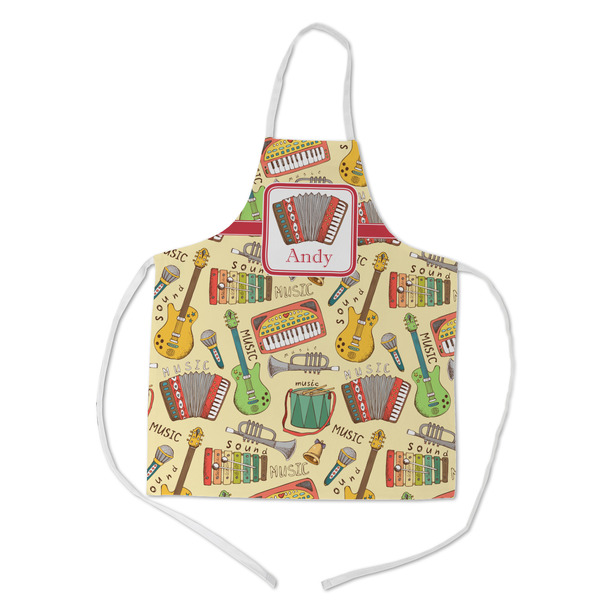 Custom Vintage Musical Instruments Kid's Apron w/ Name or Text