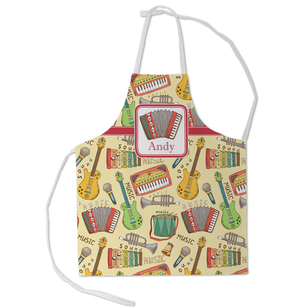 Custom Vintage Musical Instruments Kid's Apron - Small (Personalized)