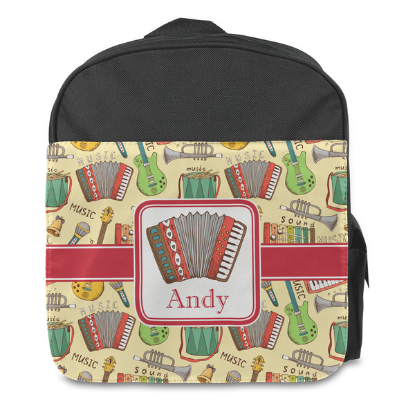 Vintage Musical Instruments Kids Backpack - Front