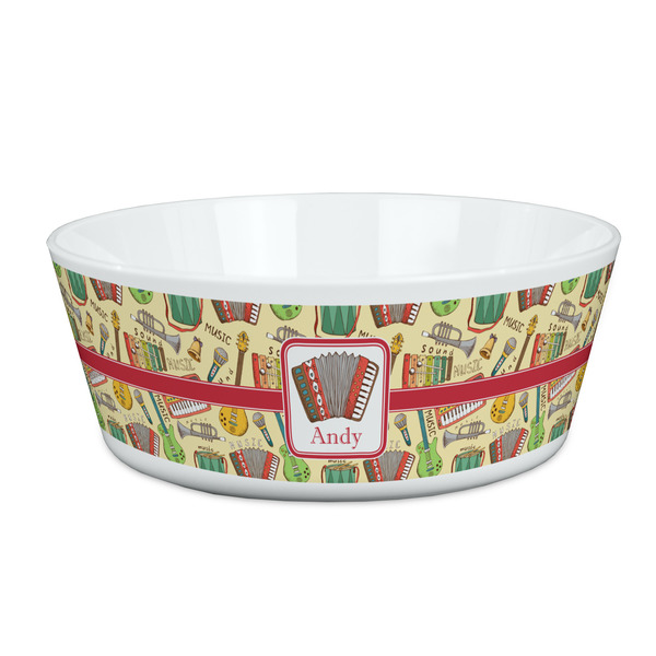 Custom Vintage Musical Instruments Kid's Bowl (Personalized)