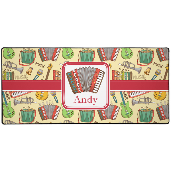 Custom Vintage Musical Instruments Gaming Mouse Pad (Personalized)