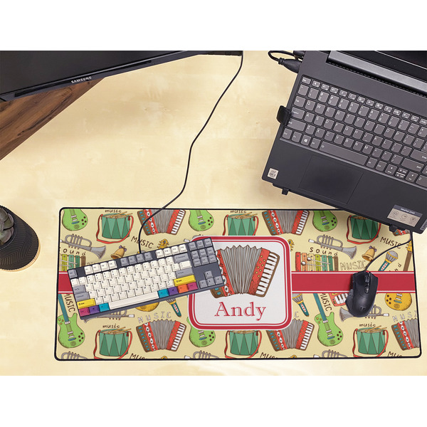 Vintage Musical Instruments Large Gaming Mats - LIFESTYLE
