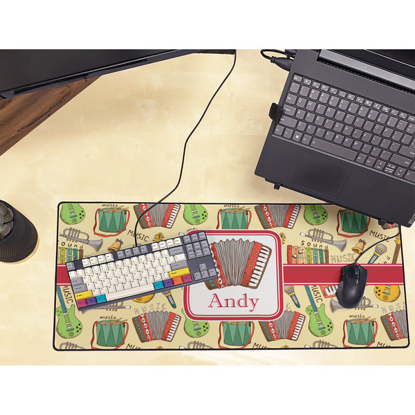 Vintage Musical Instruments Large Gaming Mats - LIFESTYLE