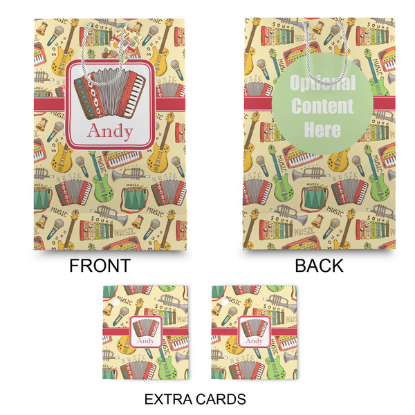 Vintage Musical Instruments Large Gift Bag - Approval