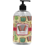 Vintage Musical Instruments Plastic Soap / Lotion Dispenser (16 oz - Large - Black) (Personalized)