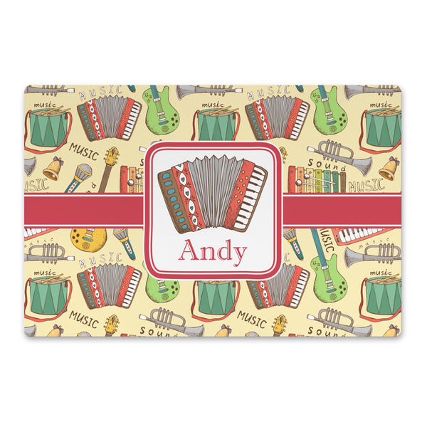 Custom Vintage Musical Instruments Large Rectangle Car Magnet (Personalized)