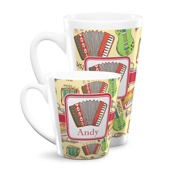 Vintage Musical Instruments Latte Mugs Main