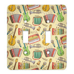 Vintage Musical Instruments Light Switch Cover (2 Toggle Plate)