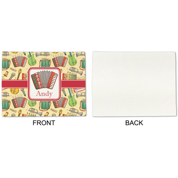 Vintage Musical Instruments Linen Placemat - APPROVAL Single (single sided)