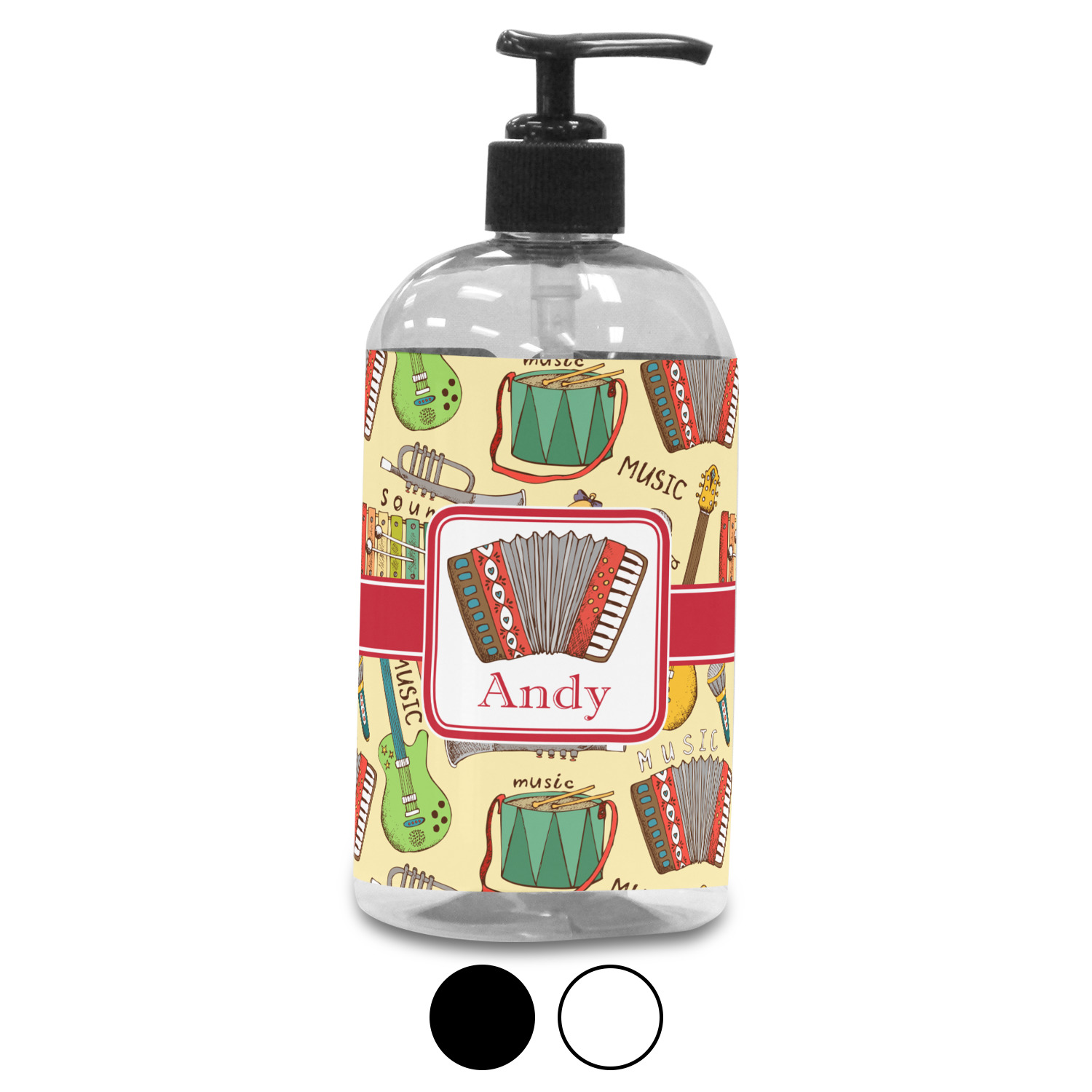 Vintage Musical Instruments Plastic Soap / Lotion Dispenser