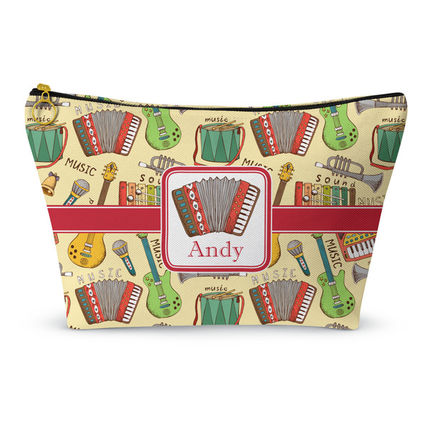 Custom Vintage Musical Instruments Makeup Bag - Small - 8.5"x4.5" (Personalized)
