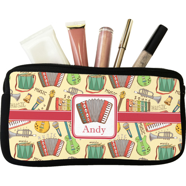 Custom Vintage Musical Instruments Makeup / Cosmetic Bag (Personalized)