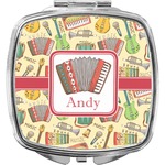 Vintage Musical Instruments Compact Makeup Mirror (Personalized)