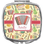 Vintage Musical Instruments Compact Makeup Mirror (Personalized)