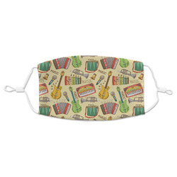 Vintage Musical Instruments Adult Cloth Face Mask