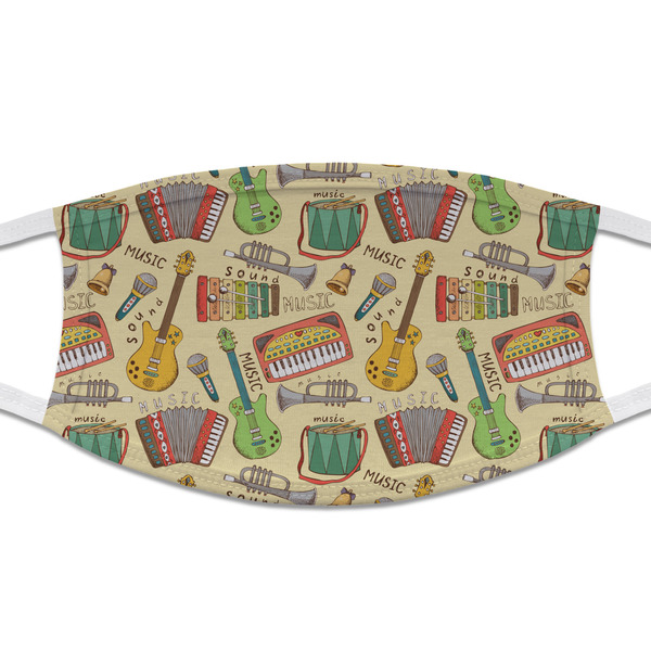 Custom Vintage Musical Instruments Cloth Face Mask (T-Shirt Fabric)