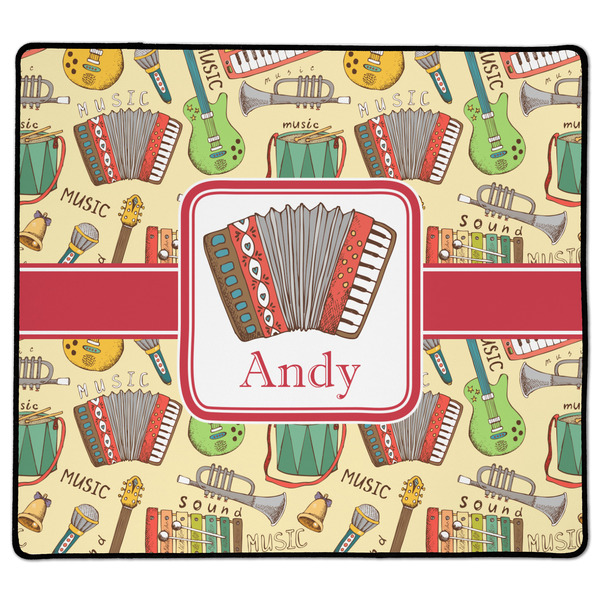 Custom Vintage Musical Instruments XL Gaming Mouse Pad - 18" x 16" (Personalized)