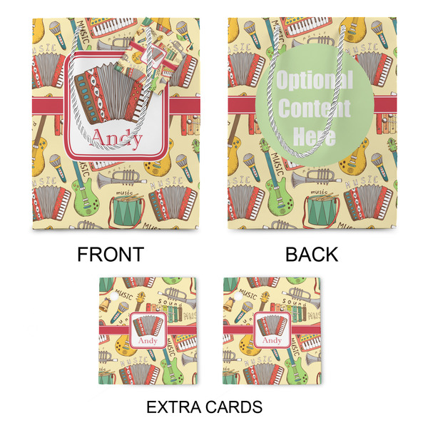 Vintage Musical Instruments Medium Gift Bag - Approval
