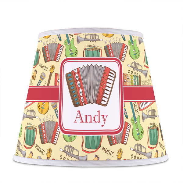 Vintage Musical Instruments Poly Film Empire Lampshade - Front View